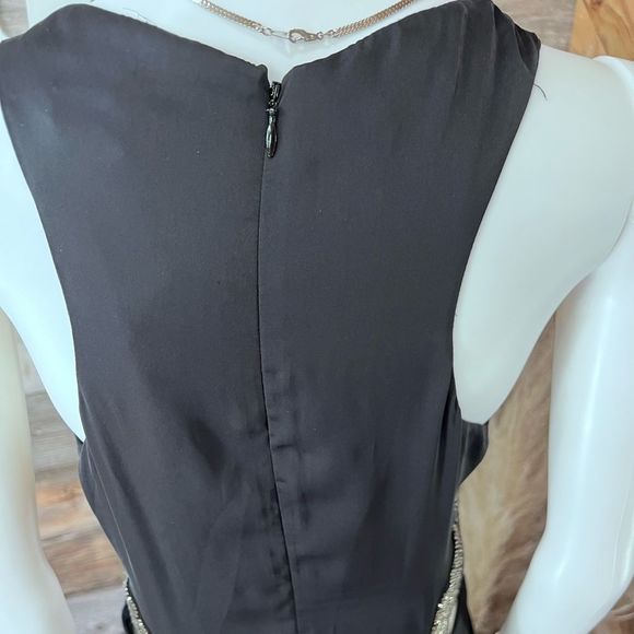 NWT BCBG V Neck Ballgown with Beaded Cut Out Sides💗👗 - Picture 8 of 13